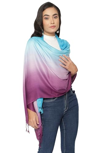 ALLEN & MATE Handcrafted Soft Pashmina Shawl Scarf Wrap Stole for Women in Solid Colors