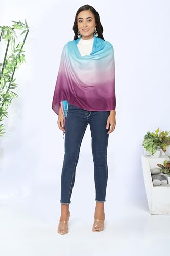 ALLEN & MATE Handcrafted Soft Pashmina Shawl Scarf Wrap Stole for Women in Solid Colors