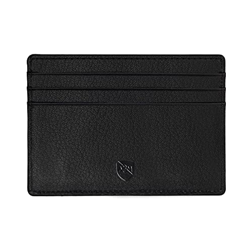 ALLEN & MATE Leather Card Holder Slim Wallet, Minimalist Wallet Credit
