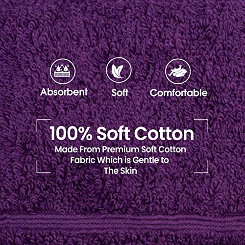 ALLEN & MATE Children 100% Cotton Hooded Bathrobe for Kids Boys Girls Soft Terry Towel Dressing Gown 2-13 Years