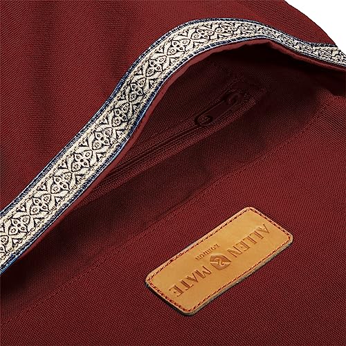 ALLEN & MATE Large Yoga Mat Bag with Side Pocket and Zipper Pocket, Fit Most Size Mats