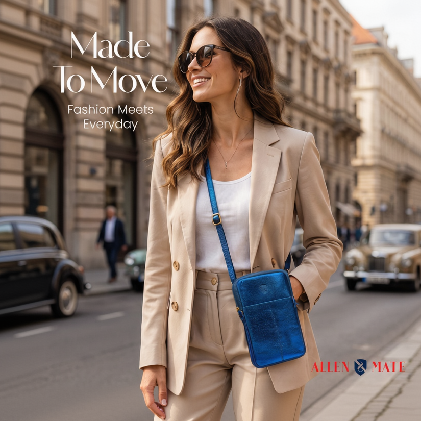 Metallic Leather Small Crossbody Bags