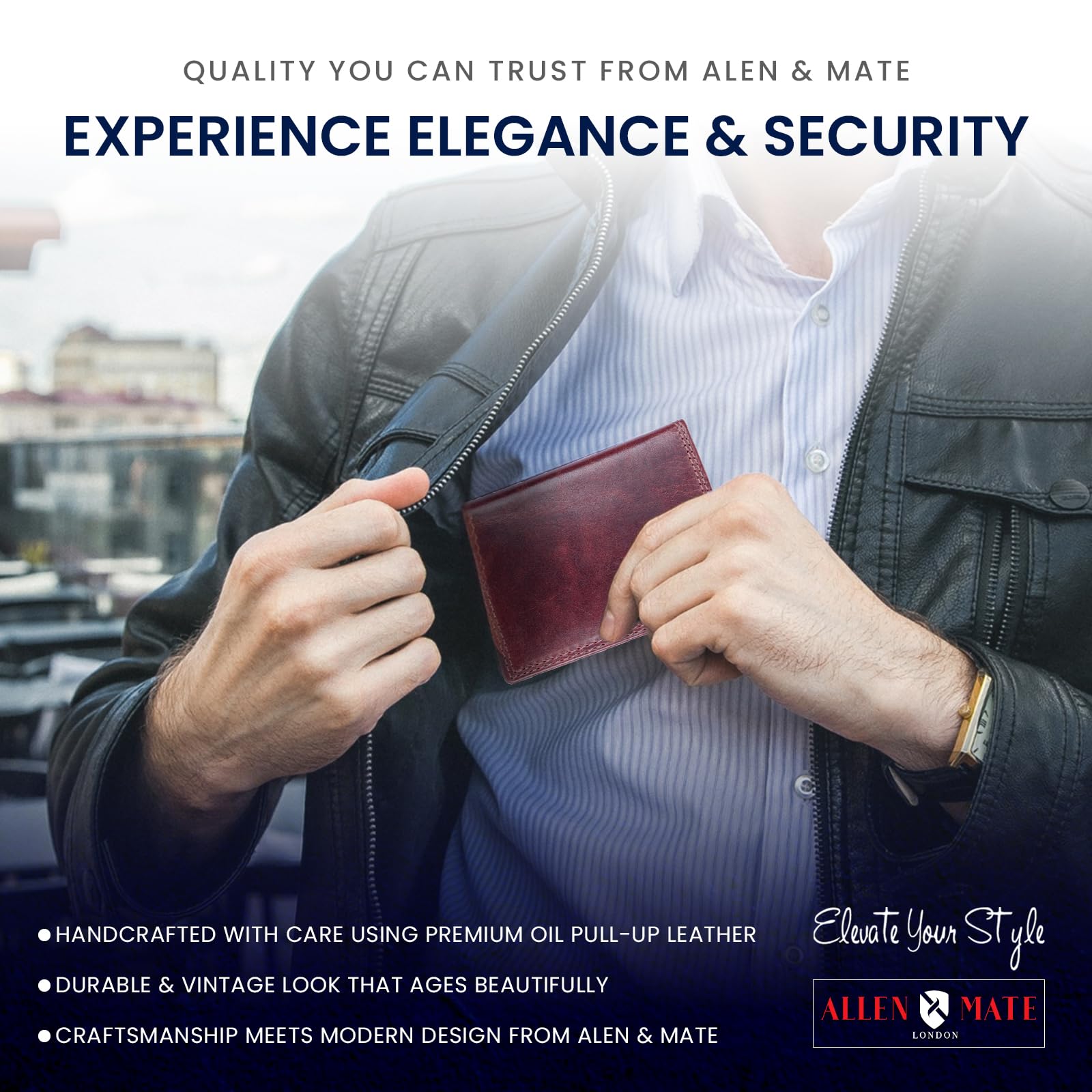 Mens wallet Bi fold