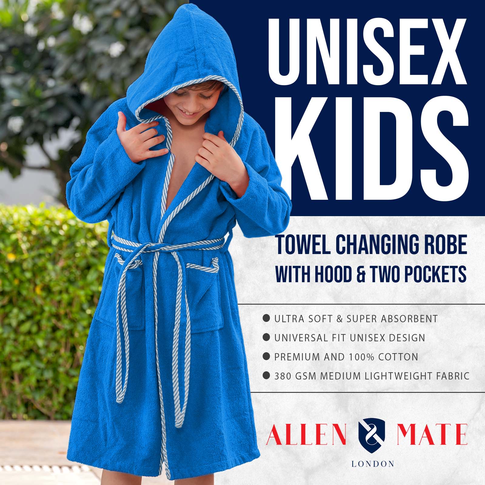 Kids Bathrobe Piping