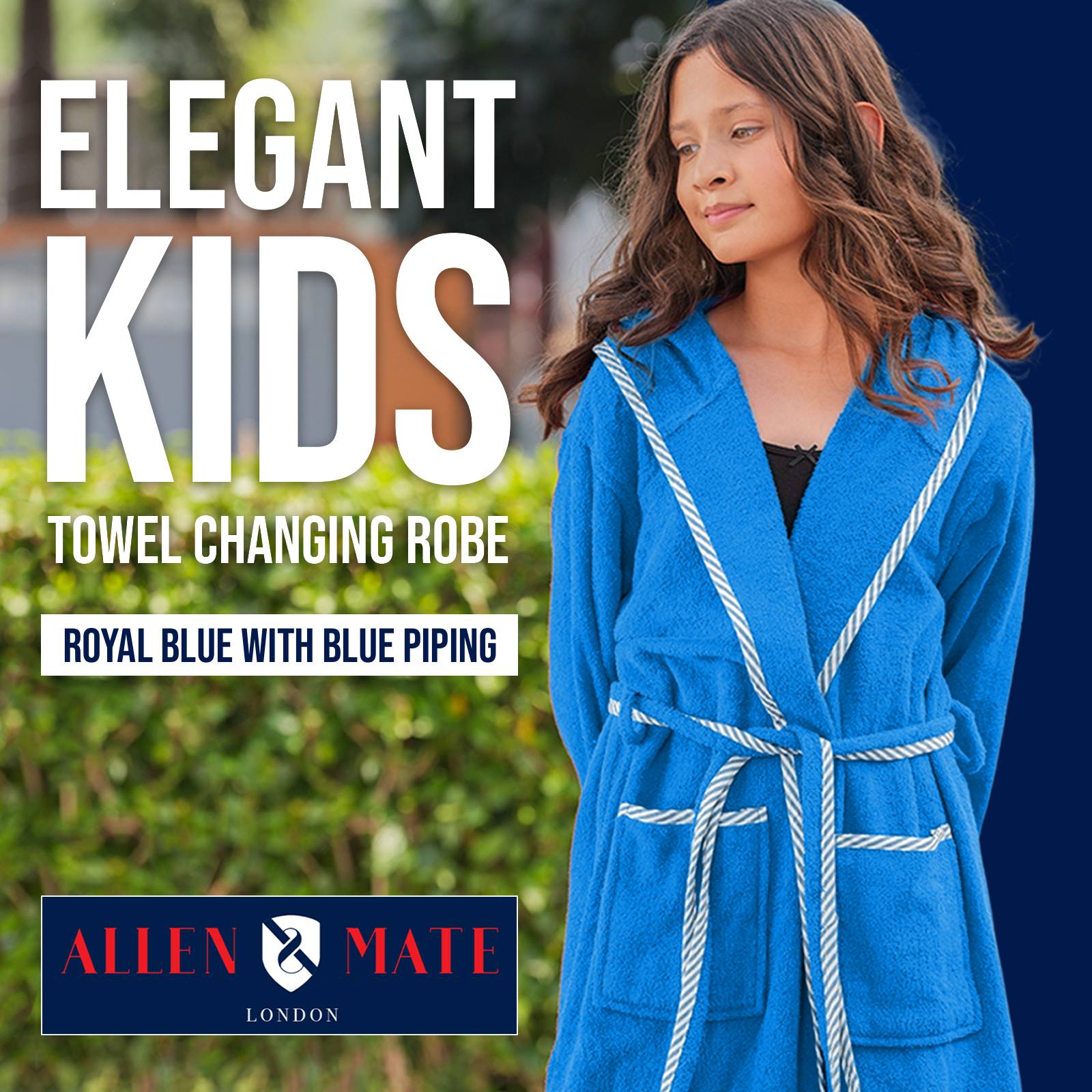 Kids Bathrobe Piping