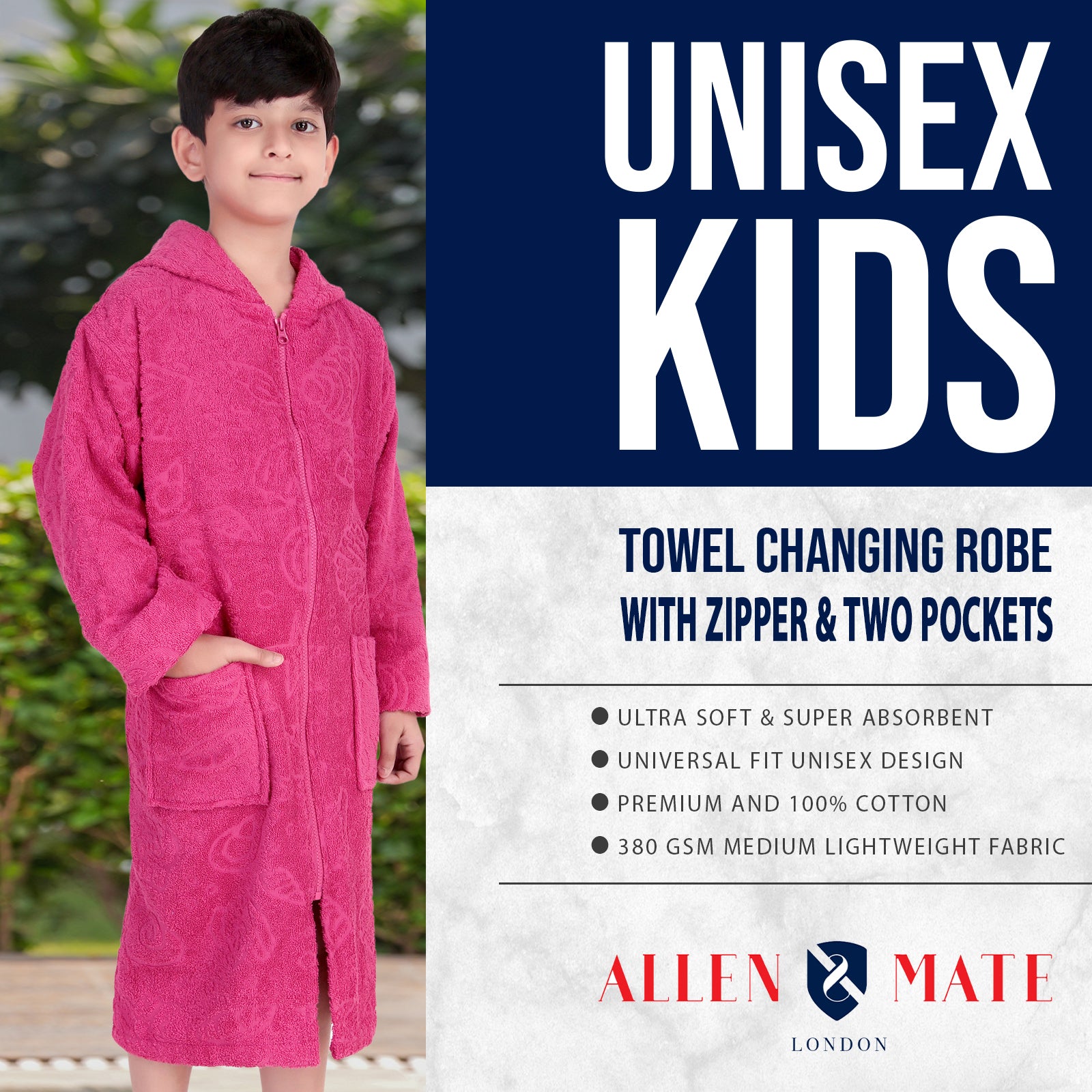 Zipper Kids Bathrobe