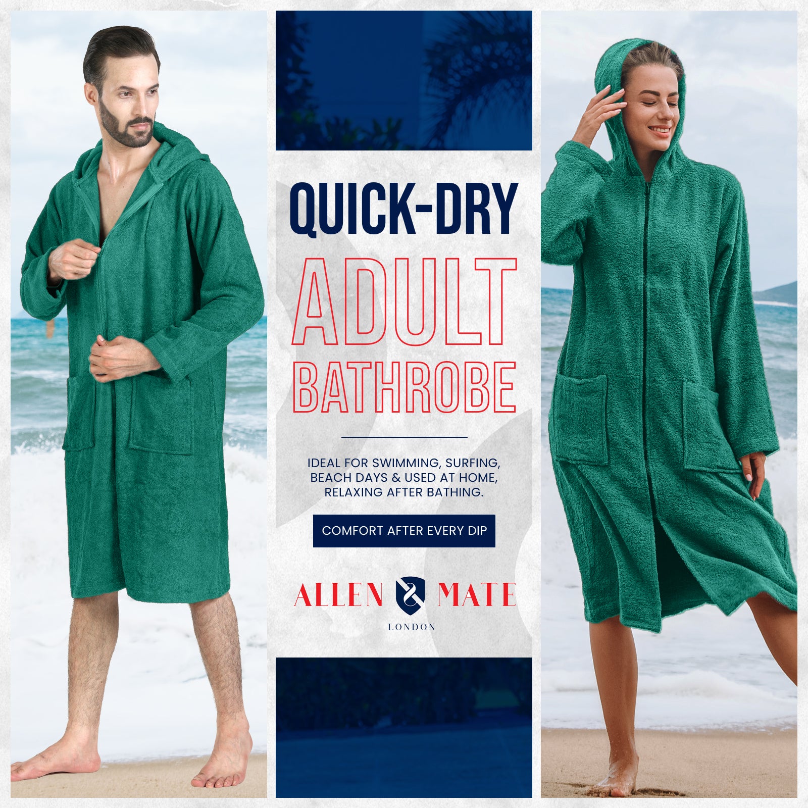 Adult Bathrobe Zipper