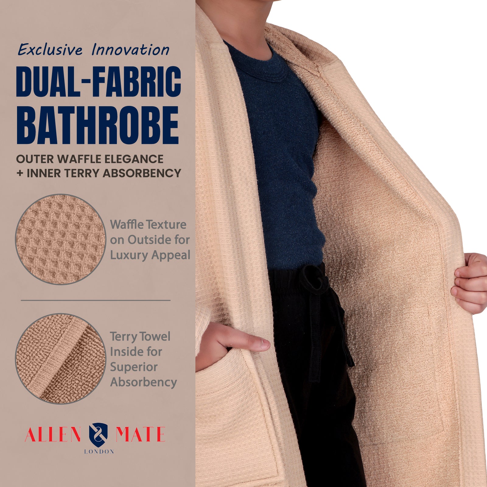 Waffle Kids Bathrobe