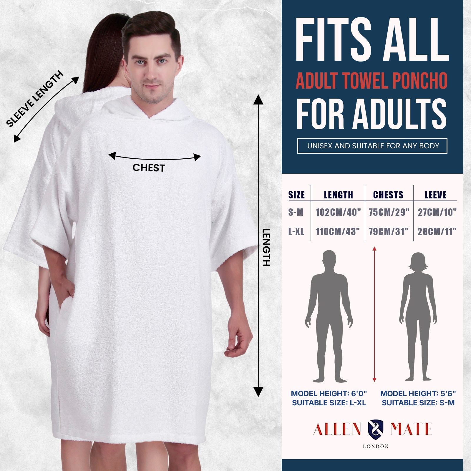 Solid Adult Poncho