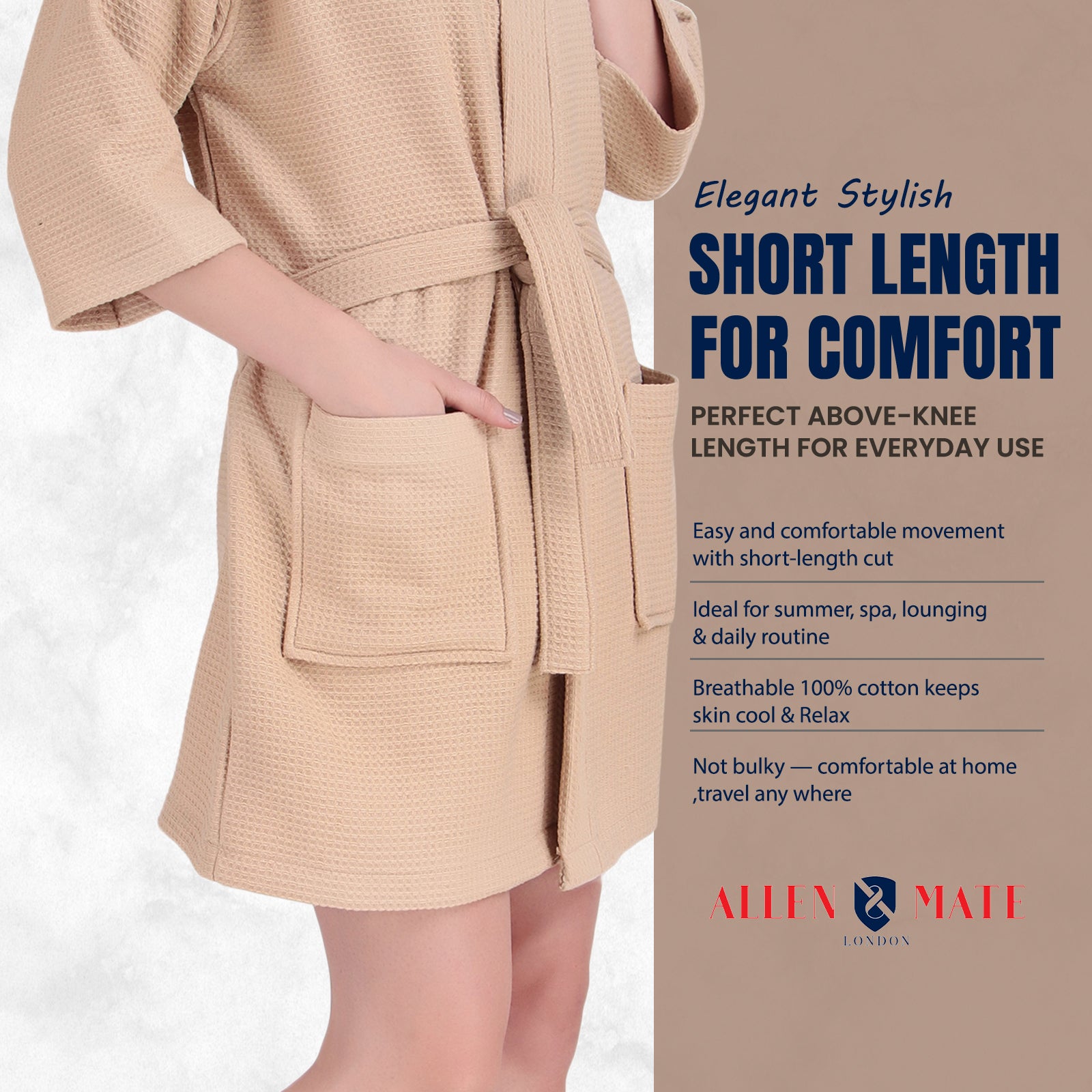 Ladies Bathrobe Waffle