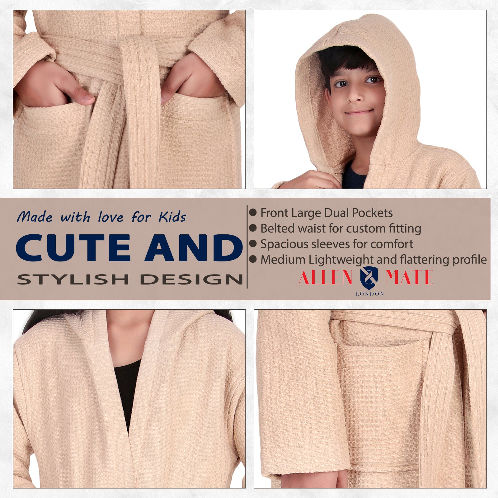 Waffle Kids Bathrobe
