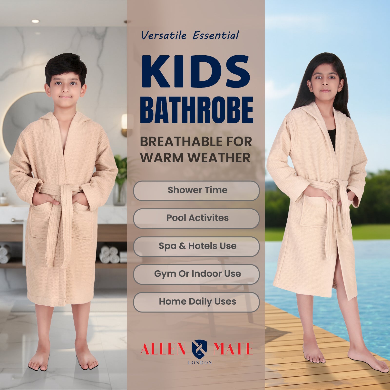 Waffle Kids Bathrobe