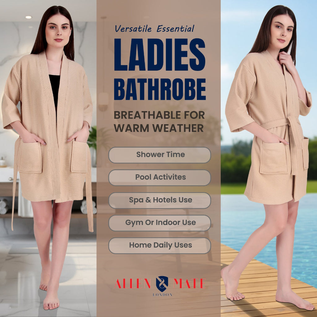 Ladies Bathrobe Waffle