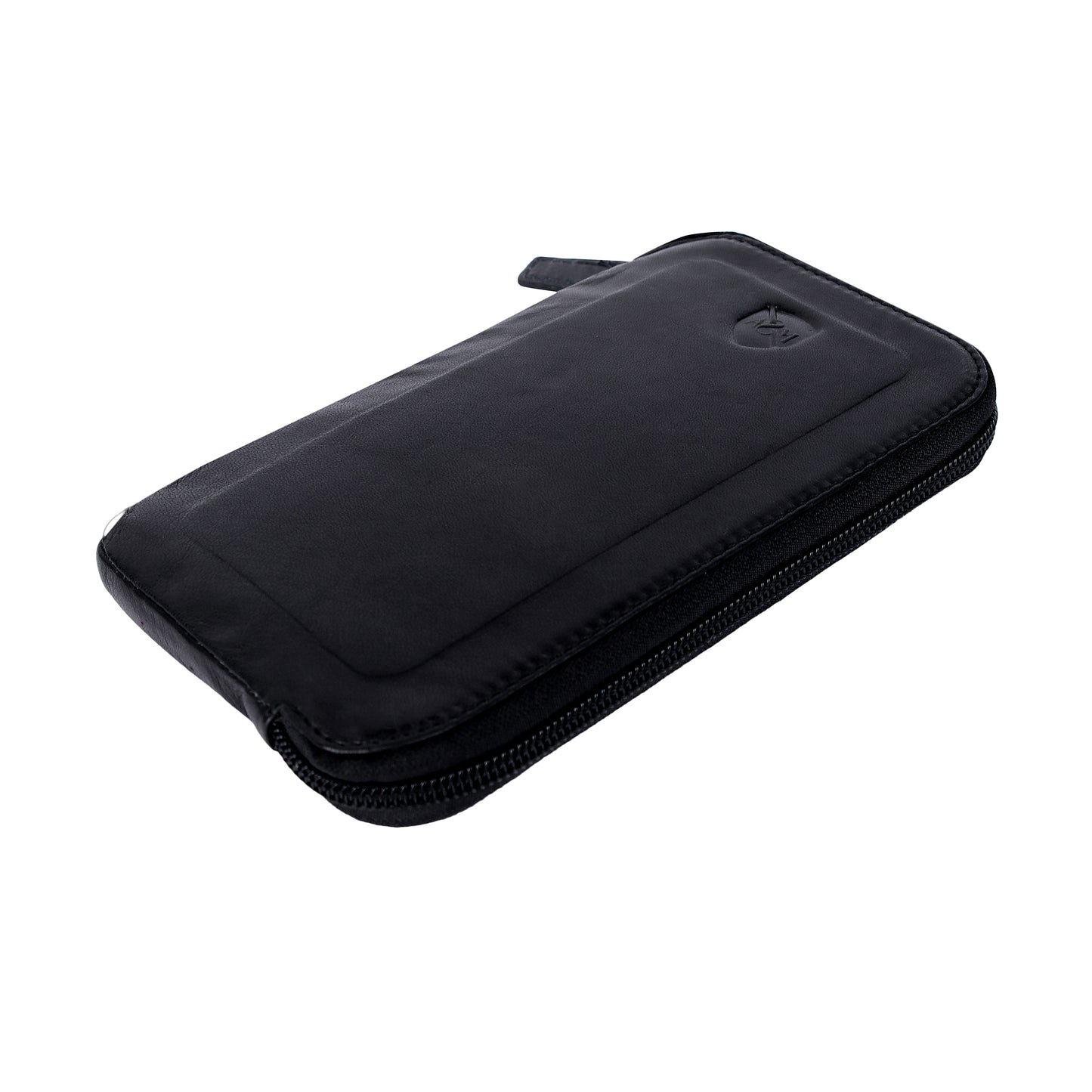 ALLEN & MATE Genuine Leather Travel Phone Sleeve & Passport Case – Slim Mobile Pouch Fits iPhone 17/17 Pro/17 Pro Max, 16/16 Plus/16 Pro/16 Pro Max, 15 Samsung Android – Travel Wallet