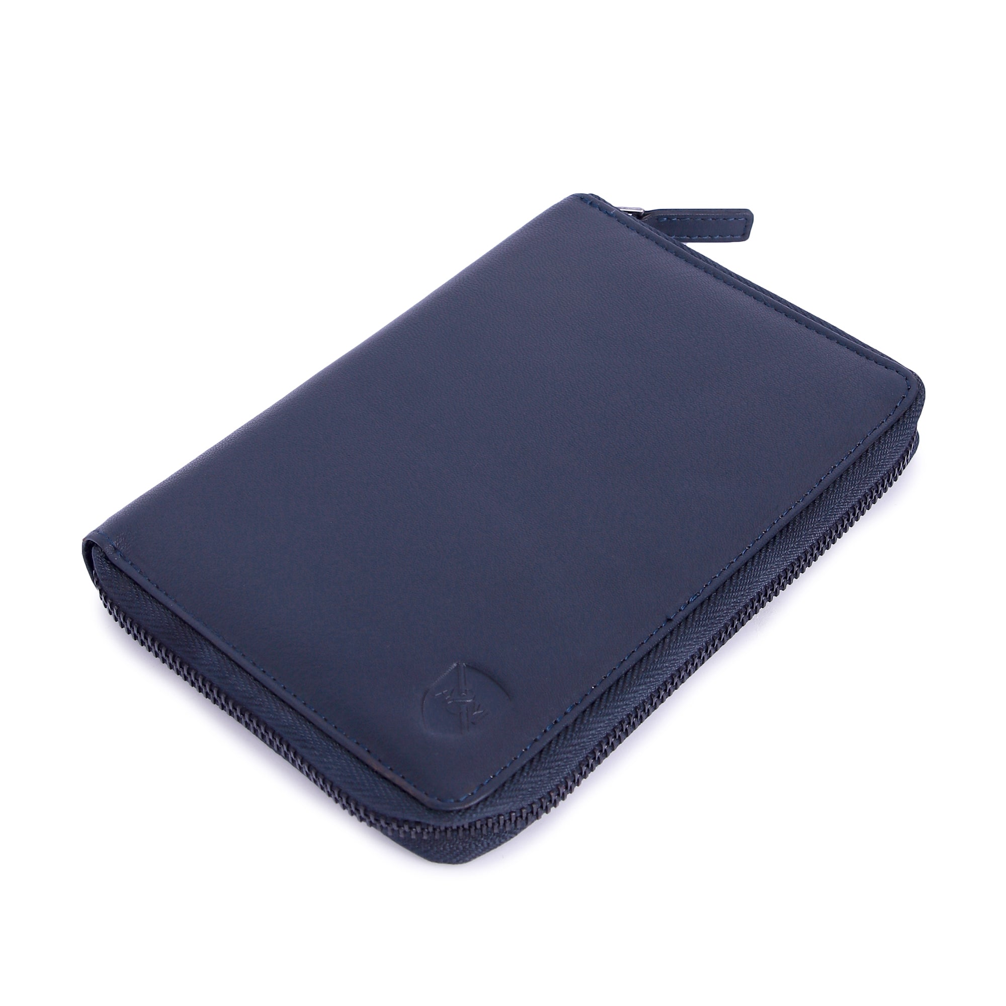 ALLEN & MATE Passport Holder Travel Wallet, 100% Leather RFID Blocking Travel Document Organiser for Men & Women