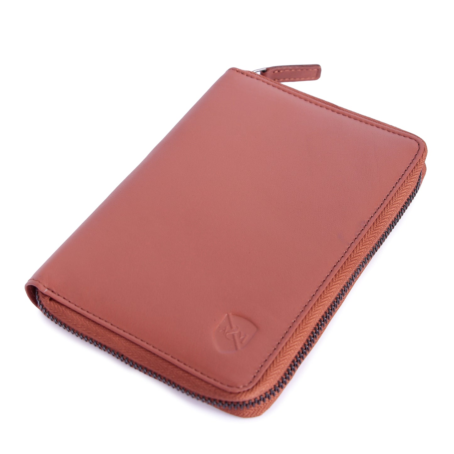 ALLEN & MATE Passport Holder Travel Wallet, 100% Leather RFID Blocking Travel Document Organiser for Men & Women