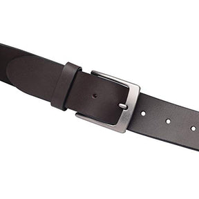 ALLEN & MATE Leather Belts for Men Anti-scratched Buckle Soft Men's Belts for Casual Jeans Dress