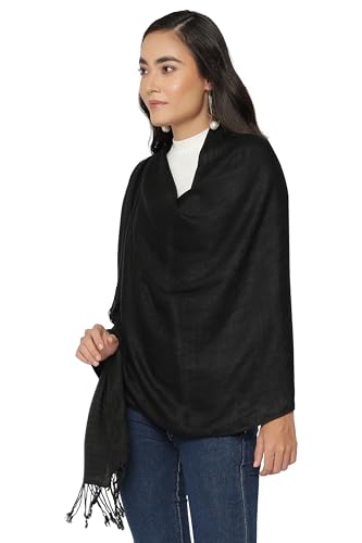 ALLEN & MATE Handcrafted Soft Pashmina Shawl Scarf Wrap Stole for Women in Solid Colors