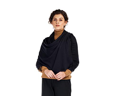 ALLEN & MATE Handcrafted Soft Pashmina Shawl Scarf Wrap Stole for Women in Solid Colors