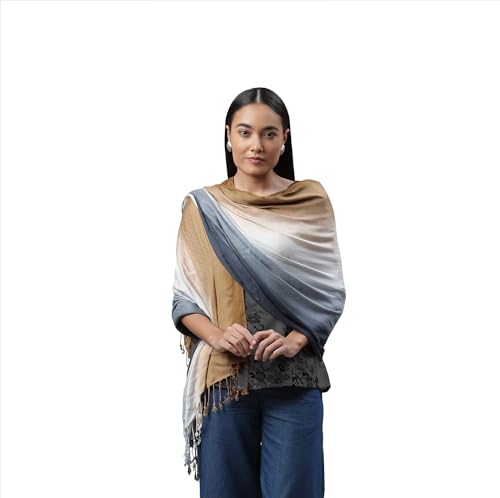 ALLEN & MATE Handcrafted Soft Pashmina Shawl Scarf Wrap Stole for Women in Solid Colors