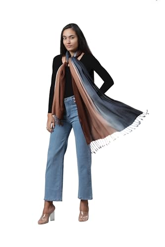 ALLEN & MATE Handcrafted Soft Pashmina Shawl Scarf Wrap Stole for Women in Solid Colors