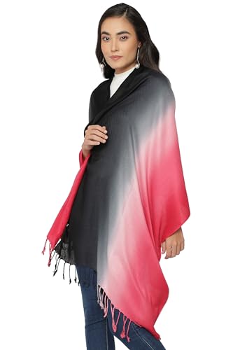 ALLEN & MATE Handcrafted Soft Pashmina Shawl Scarf Wrap Stole for Women in Solid Colors