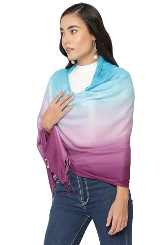 ALLEN & MATE Handcrafted Soft Pashmina Shawl Scarf Wrap Stole for Women in Solid Colors