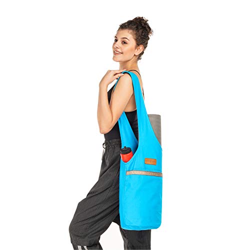 ALLEN & MATE Large Yoga Mat Bag with Side Pocket and Zipper Pocket, Fit Most Size Mats