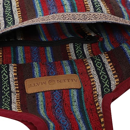 ALLEN & MATE Large Yoga Mat Bag with Side Pocket and Zipper Pocket, Fit Most Size Mats