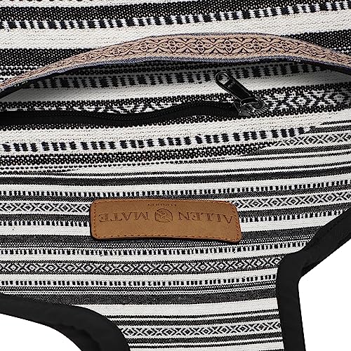 ALLEN & MATE Large Yoga Mat Bag with Side Pocket and Zipper Pocket, Fit Most Size Mats